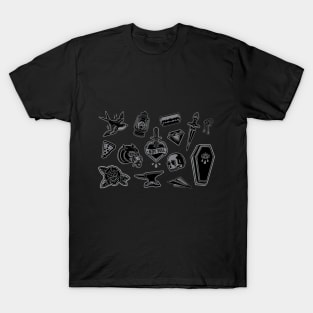 doodle mystical elements T-Shirt